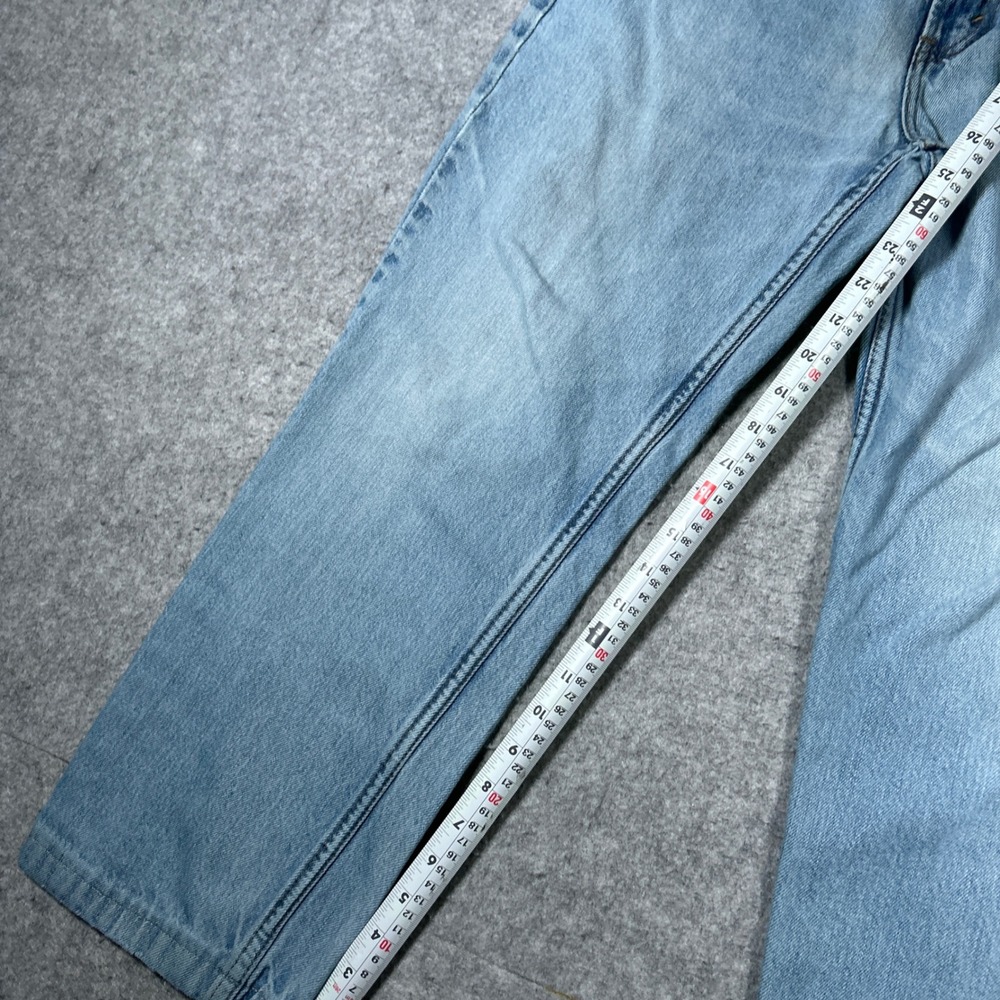 Levi's denim jeans mens 34x30 Light Blue 516 Slim Fit Casual Workwear - Picture 6 of 16